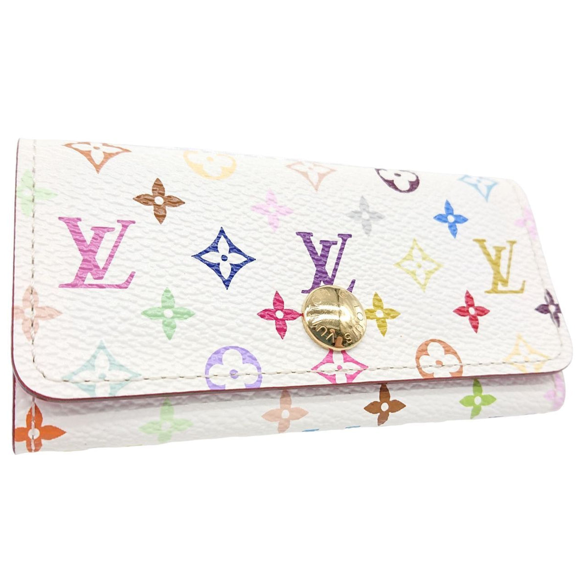 Louis Vuitton Key Case Multicolor Multicles 4 White Key Holder