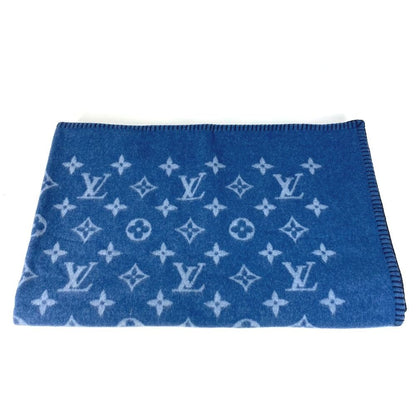 Louis Vuitton Logo Wool Blue Shoulder