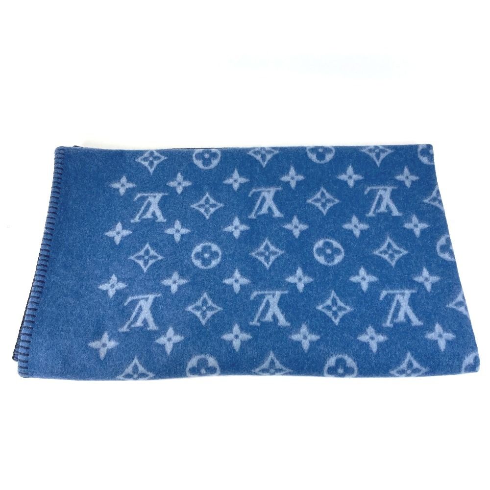 Louis Vuitton Logo Wool Blue Shoulder — view 2