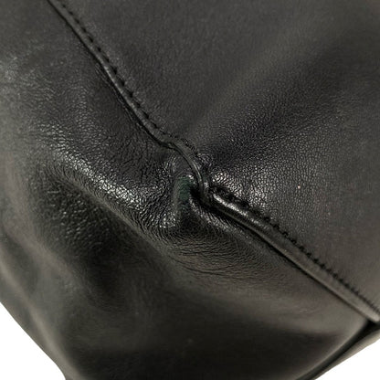 Celine Tote Vertical Cabas Mall Light Blue Black Leather — view 9