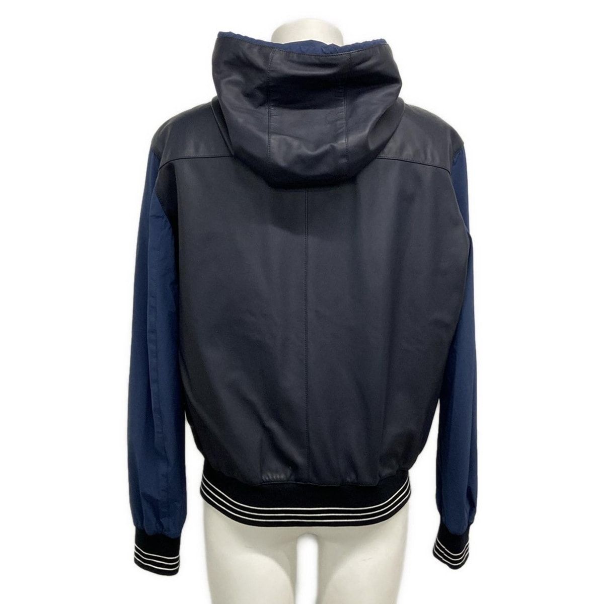 Hermes Jacket 50 XL Dark Navy Blue Long Sleeve Lambskin Different — view 2