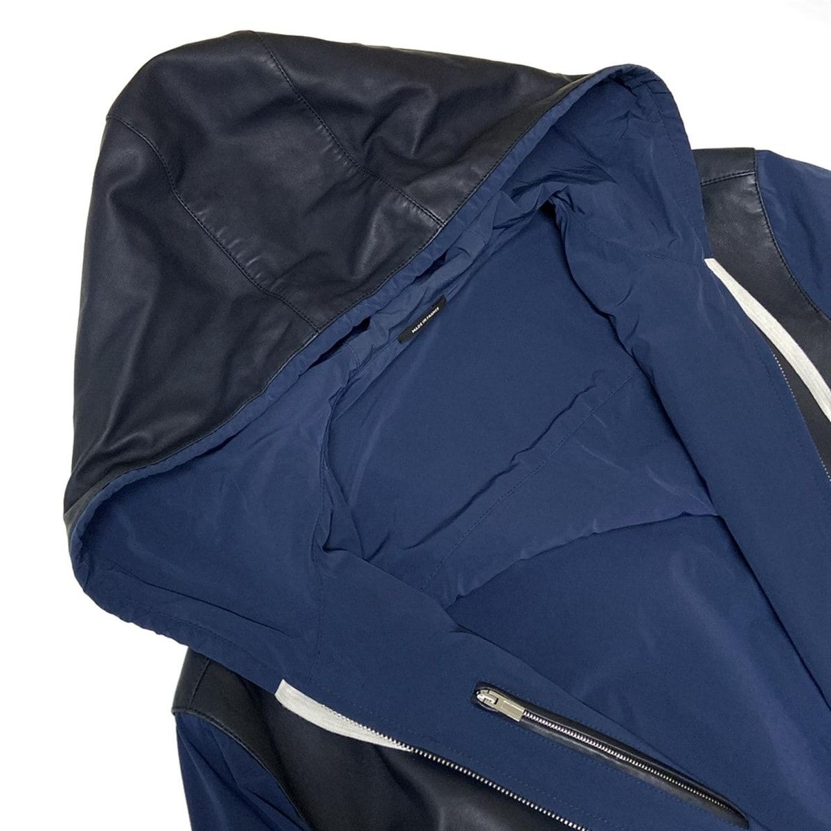 Hermes Jacket 50 XL Dark Navy Blue Long Sleeve Lambskin Different — view 8