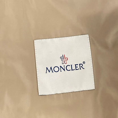 Moncler Coat 1 S Lebris Beige Long Sleeve Zip Up Piping Spring Autumn — view 3