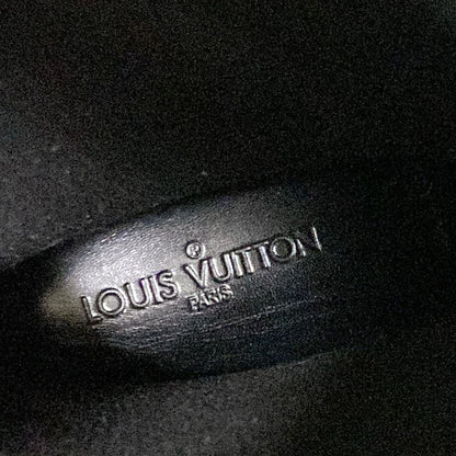 Louis Vuitton Rain Boots Black Long Monogram Pattern Embossed — view 9