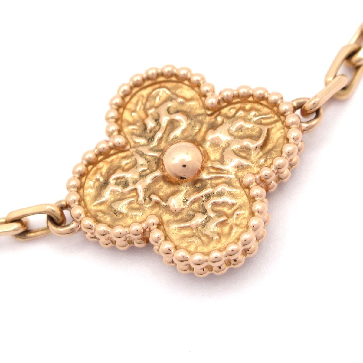 Van Cleef & Arpels Bracelet Vintage Alhambra 18k Pink Gold 5 Motif — view 3