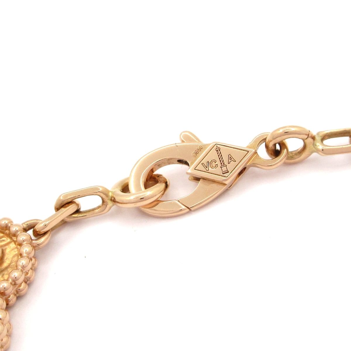 Van Cleef & Arpels Bracelet Vintage Alhambra 18k Pink Gold 5 Motif — view 4