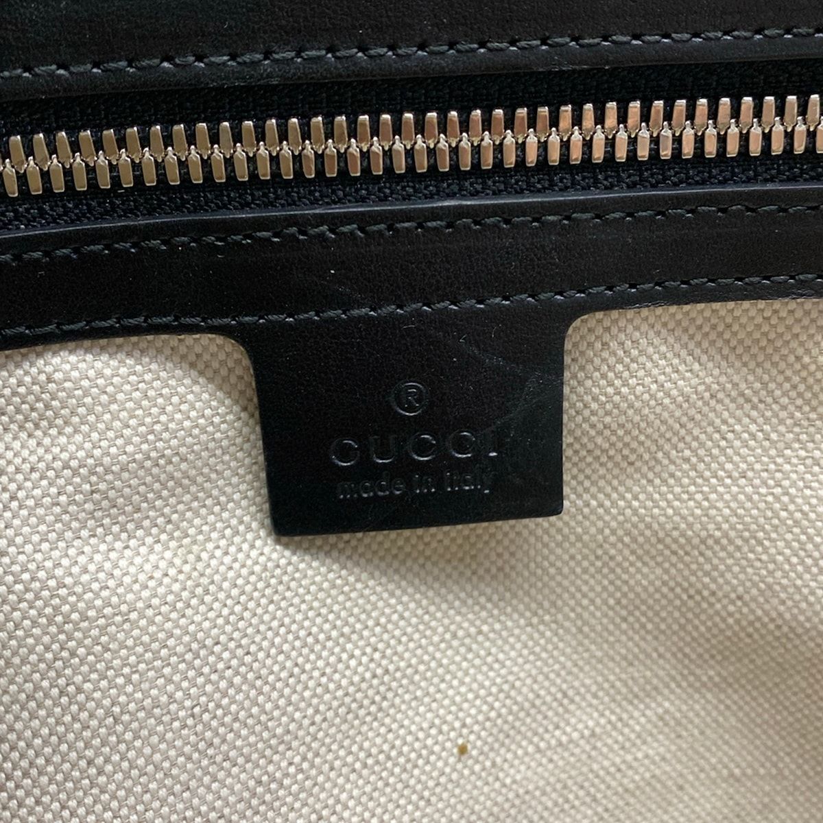 Gucci Business Bag GG Embossed Black Leather — view 8