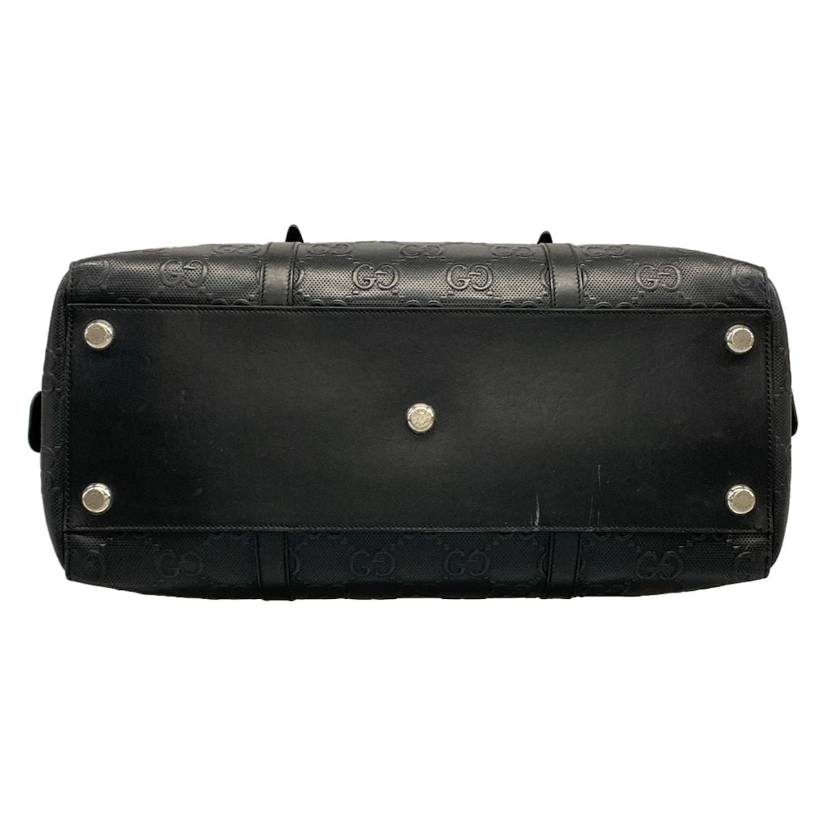 Gucci Business Bag GG Embossed Black Leather — view 5