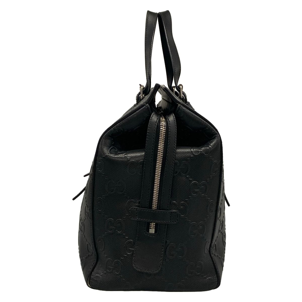 Gucci Business Bag GG Embossed Black Leather — view 4