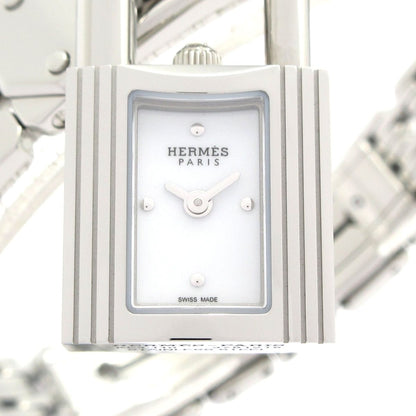 Hermes Watch Kelly SS White