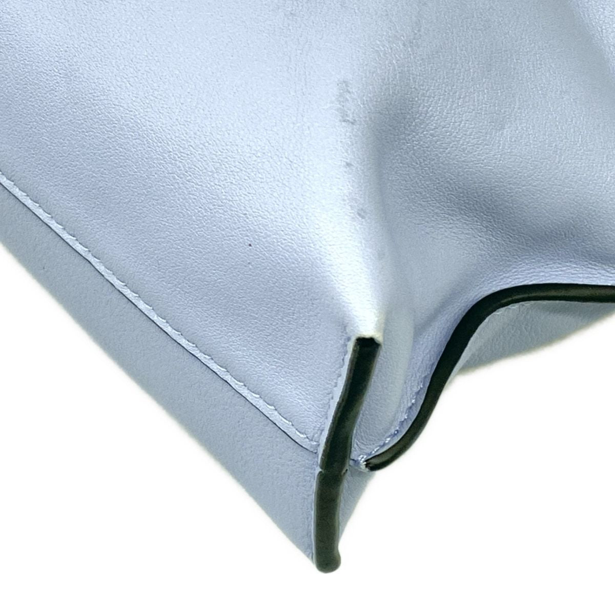 Loewe Clutch Flamenco Mini Light Blue Leather — view 6