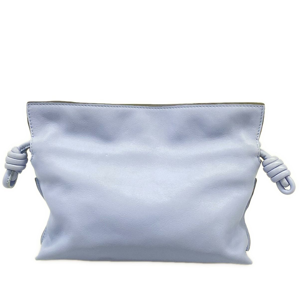 Loewe Clutch Flamenco Mini Light Blue Leather — view 3
