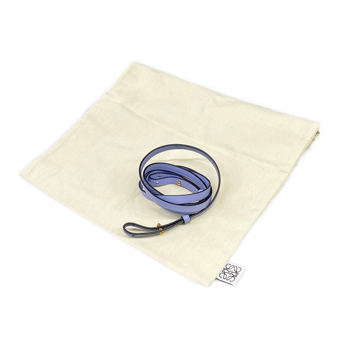 Loewe Clutch Flamenco Mini Light Blue Leather — view 8
