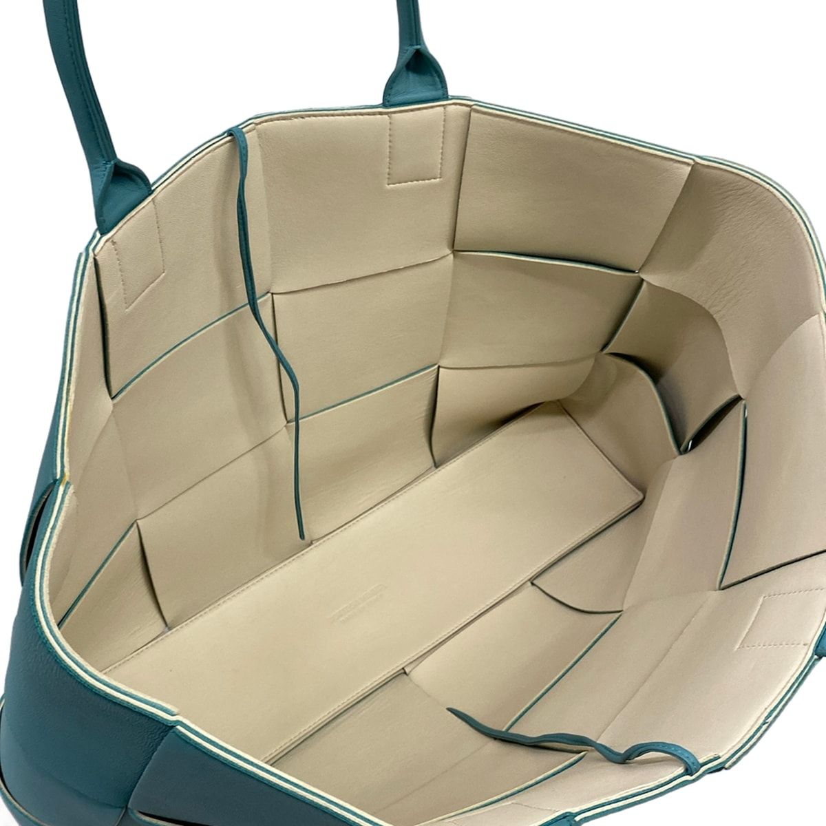 Bottega Veneta Tote Large Arco Light Blue Leather — view 7