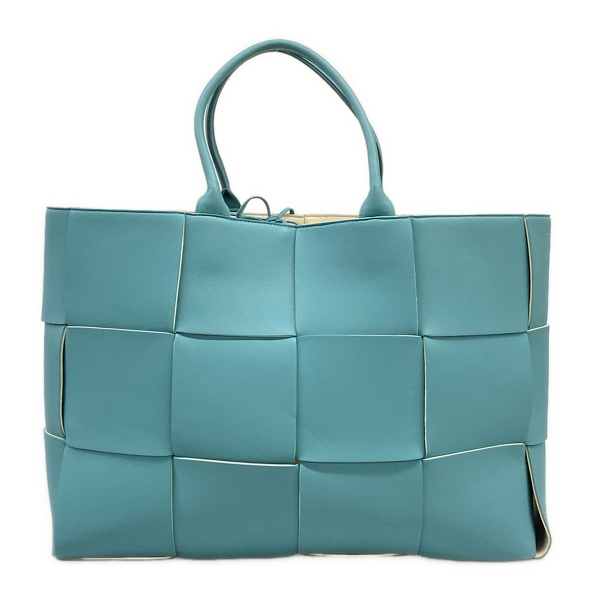 Bottega Veneta Tote Large Arco Light Blue Leather