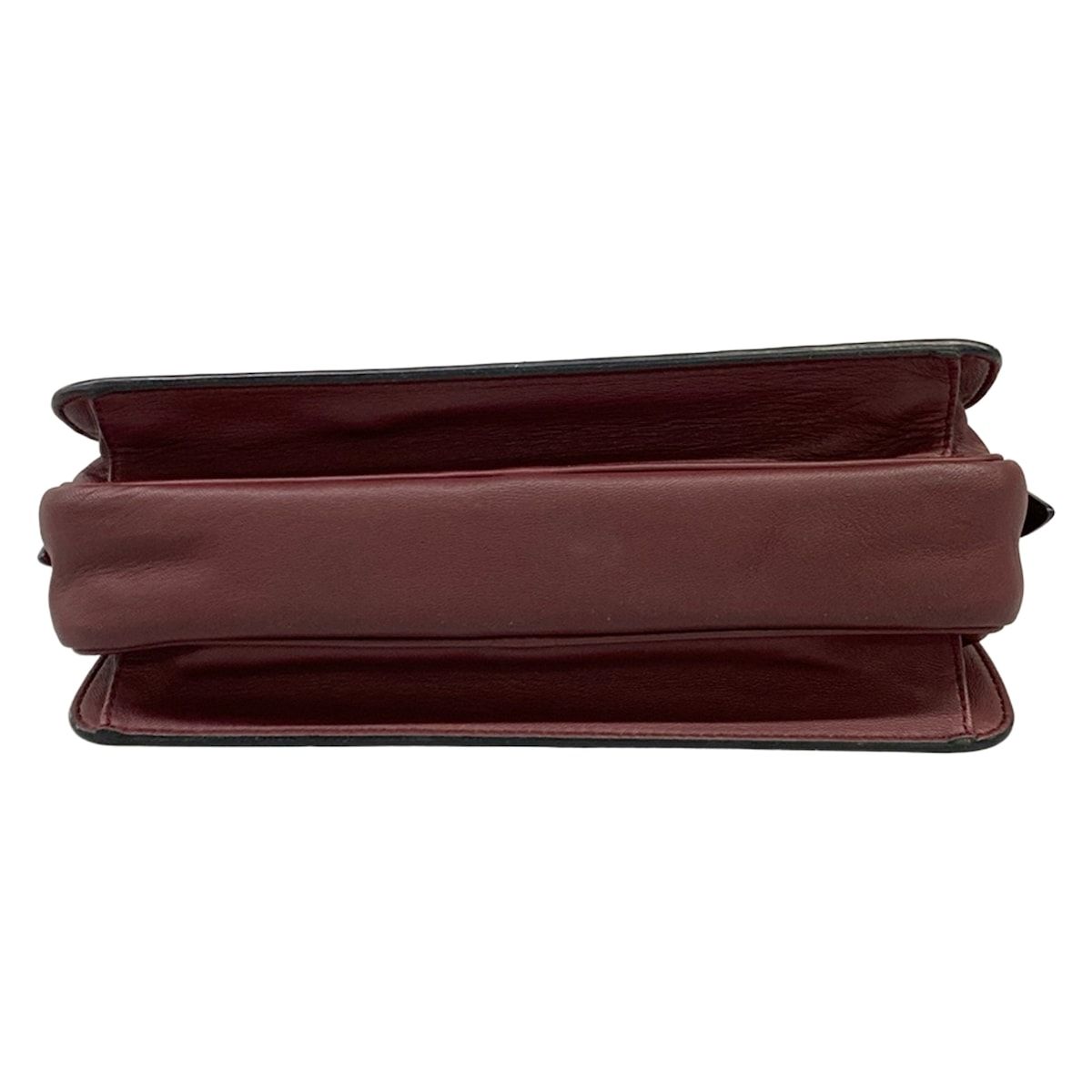 Bottega Veneta Shoulder Bag Intrecciato Bordeaux Chain Leather — view 5