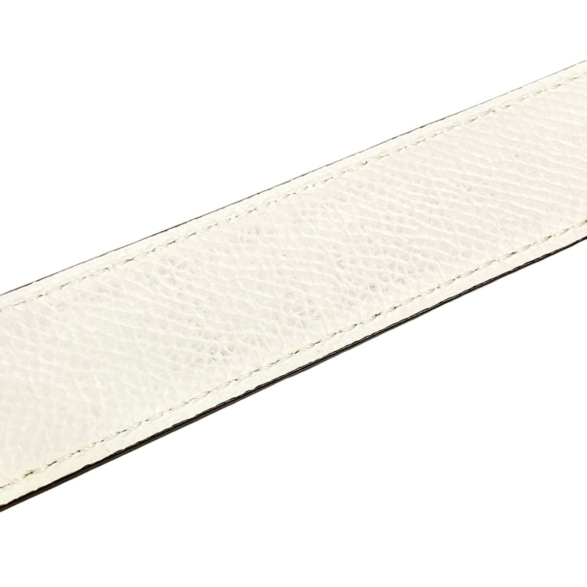 Hermes Belt 80 Constance Etoupe White Guilloche Silver — view 6