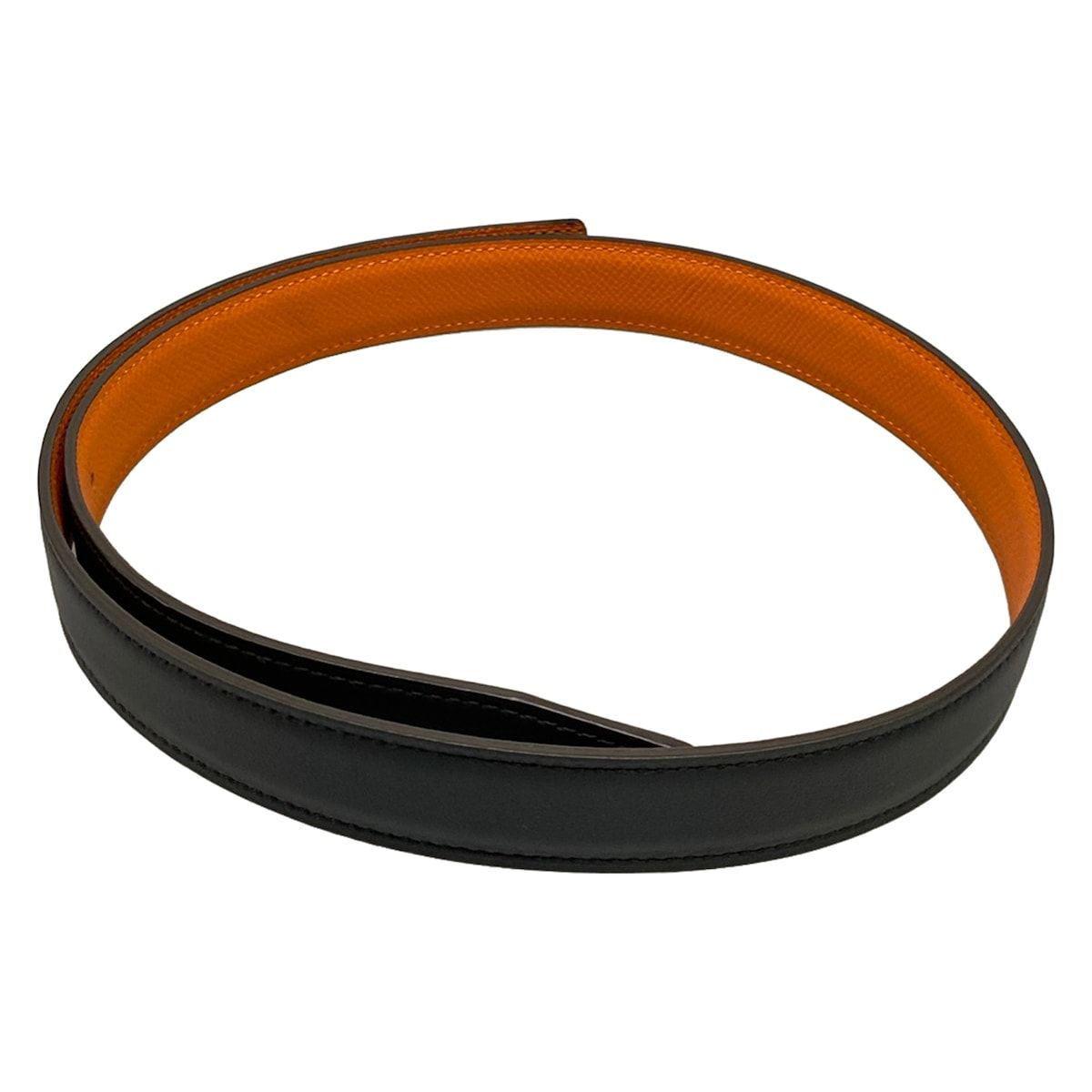 Hermes Belt 80 Black Orange — view 2