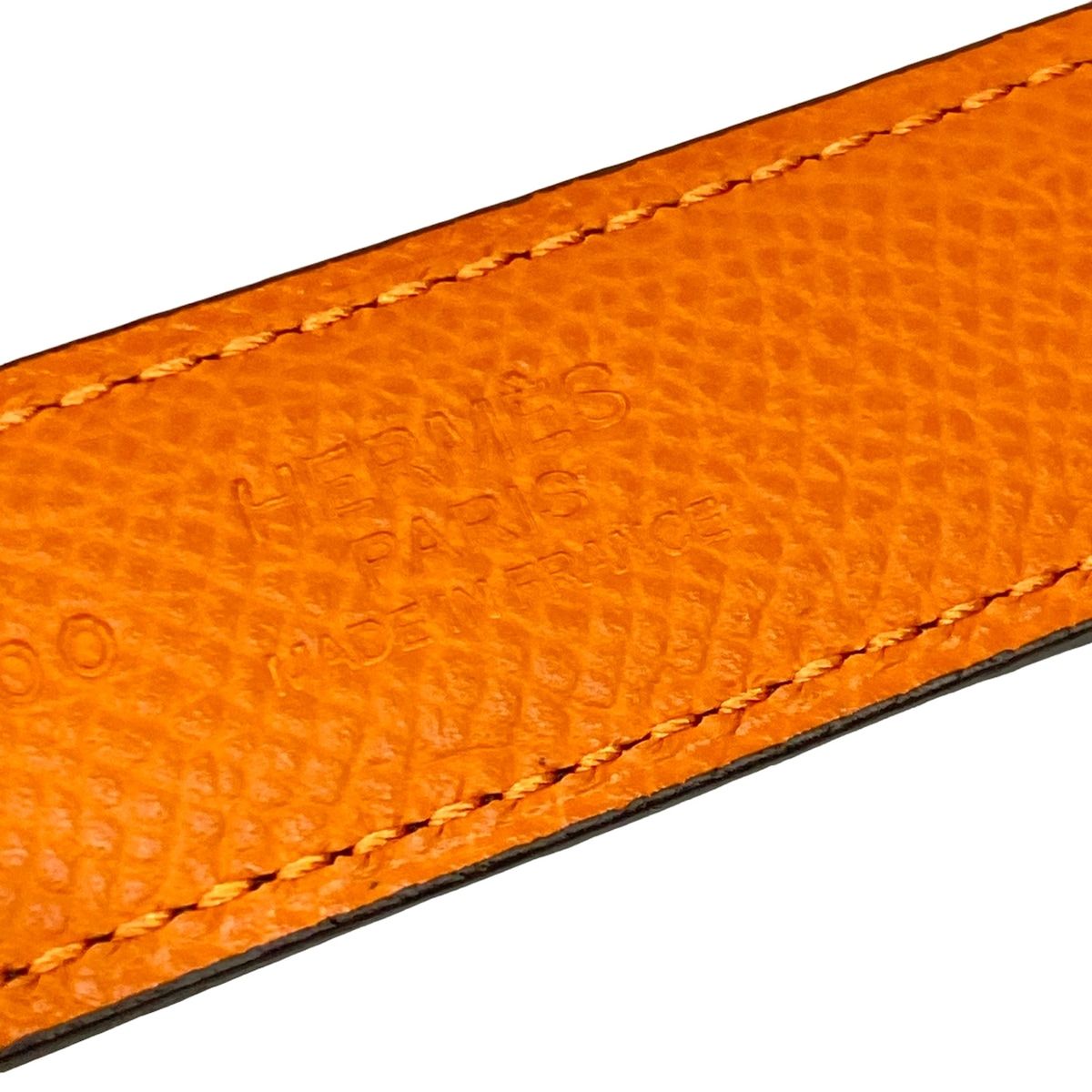 Hermes Belt 80 Black Orange — view 3