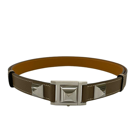 Hermes Belt Medle Etoupe Silver