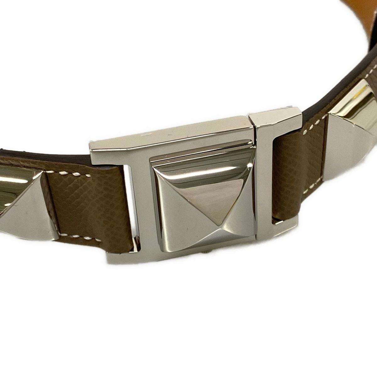 Hermes Belt Medle Etoupe Silver — view 3