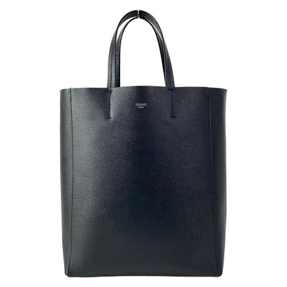 Celine Tote Vertical Cabas Mall Black Leather