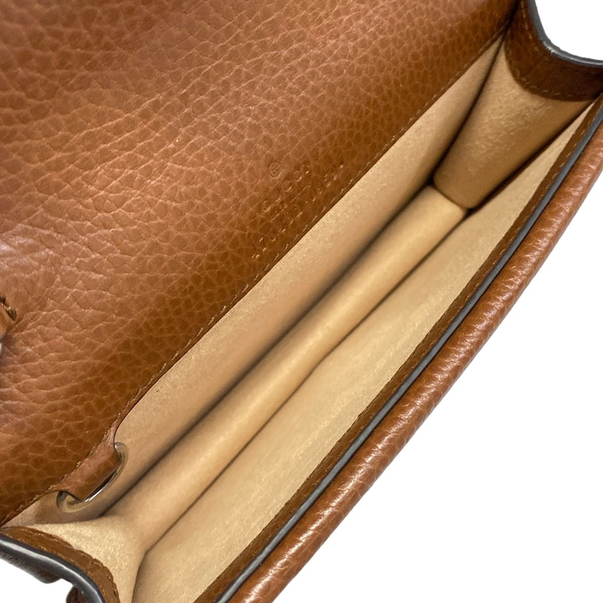 Gucci Shoulder Bag Dionysus GG Pattern Navy Ivory Dark Brown Chain Leather — view 7