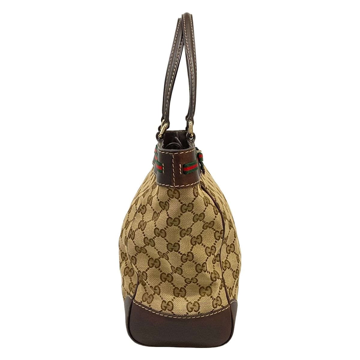 Gucci Tote GG Pattern Principe Beige Brown Multi Leather — view 2