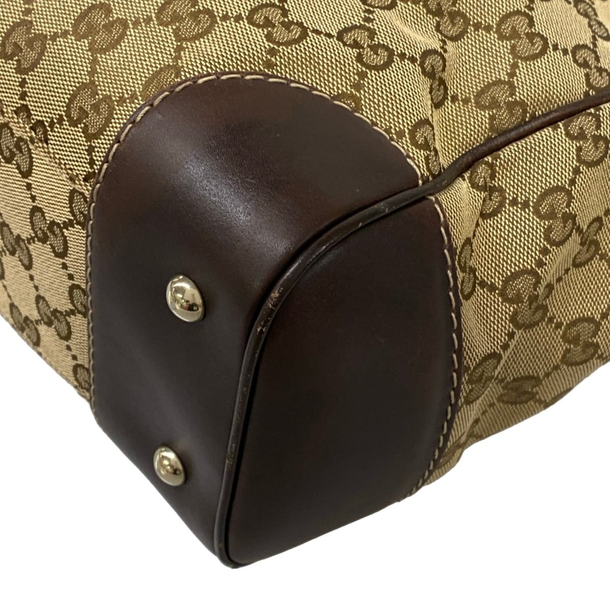 Gucci Tote GG Pattern Principe Beige Brown Multi Leather — view 6