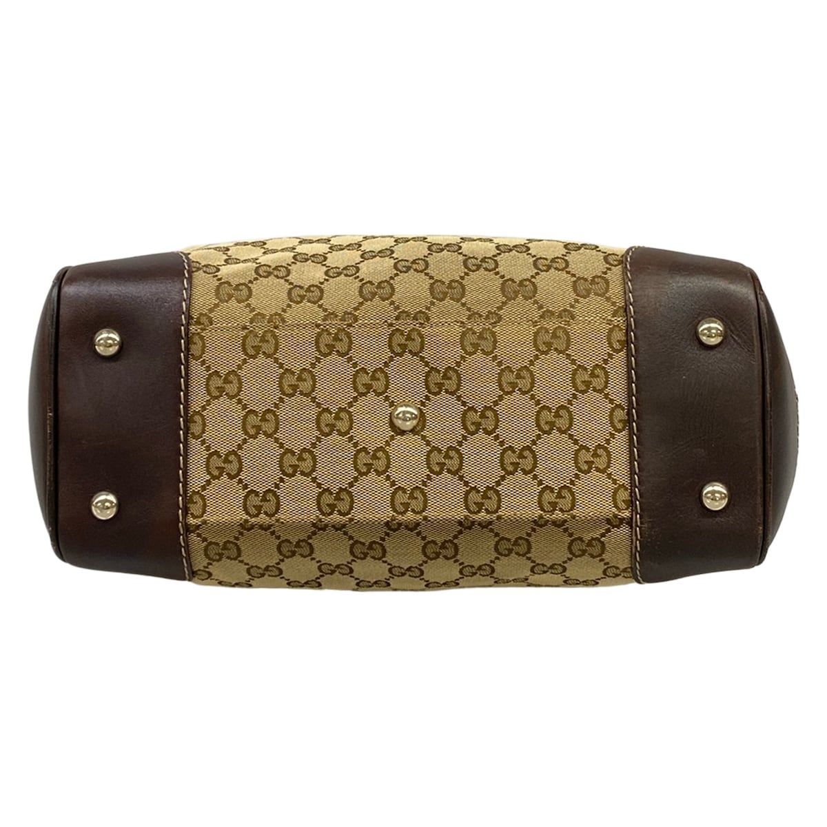 Gucci Tote GG Pattern Principe Beige Brown Multi Leather — view 5