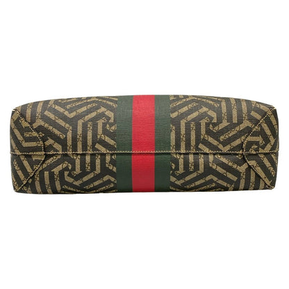 Gucci Tote GG Carre Ido Web Beige Black Multi Leather — view 5