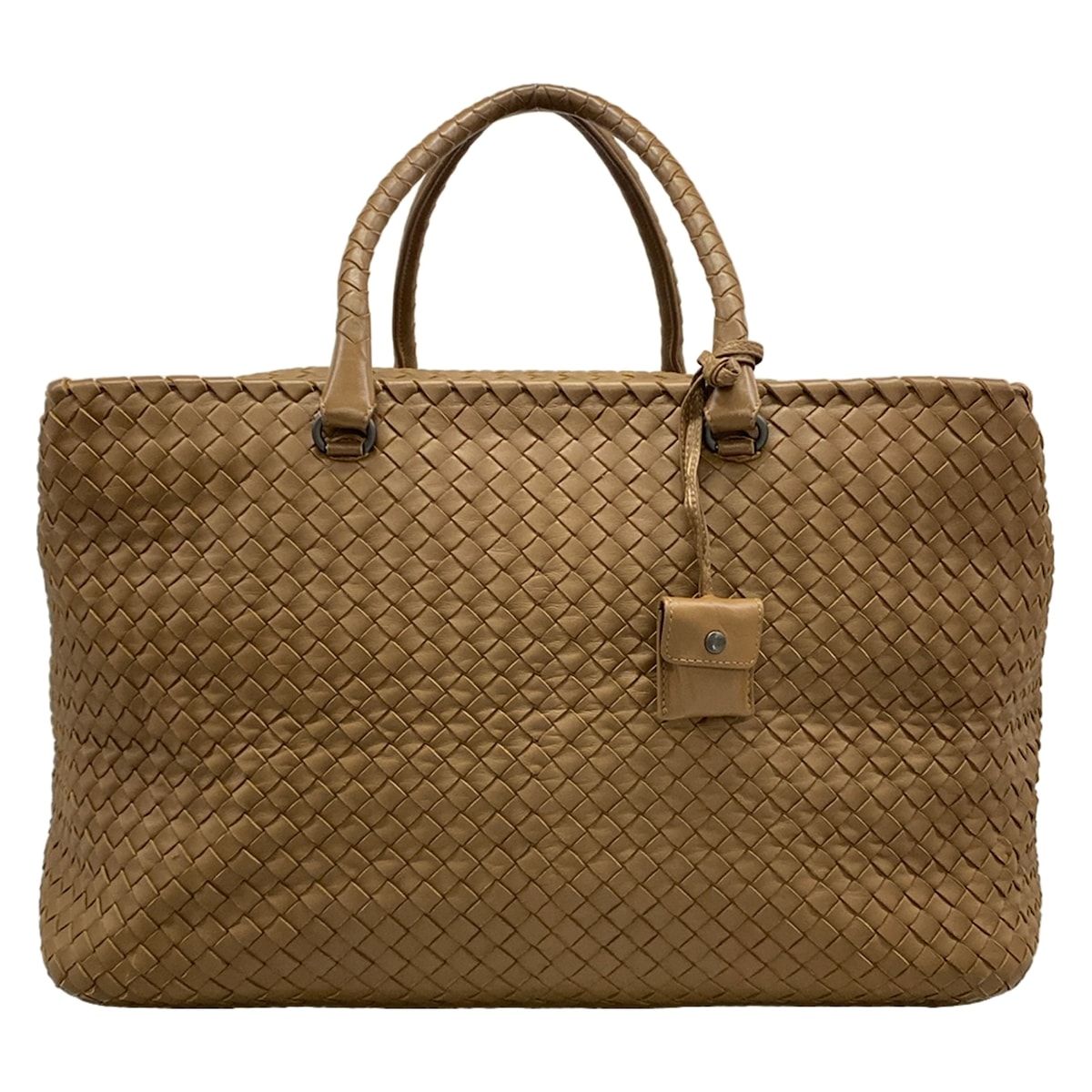 Bottega Veneta Boston Bag Intrecciato Brown Leather