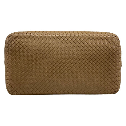 Bottega Veneta Boston Bag Intrecciato Brown Leather — view 5
