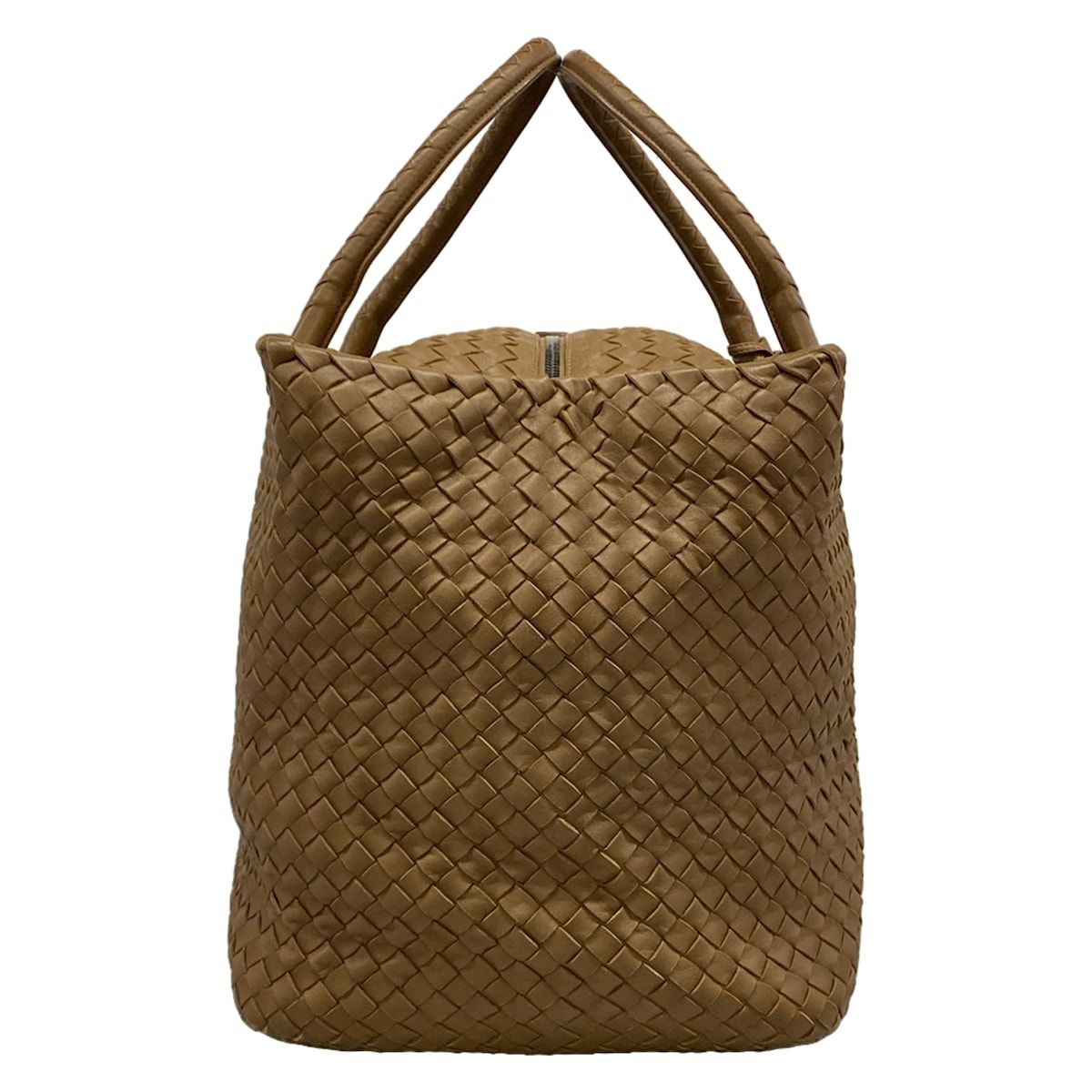Bottega Veneta Boston Bag Intrecciato Brown Leather — view 2