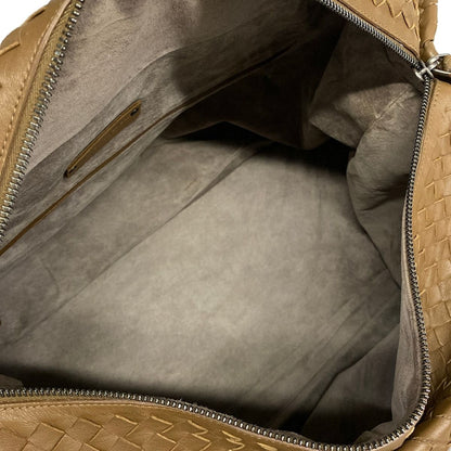 Bottega Veneta Boston Bag Intrecciato Brown Leather — view 7
