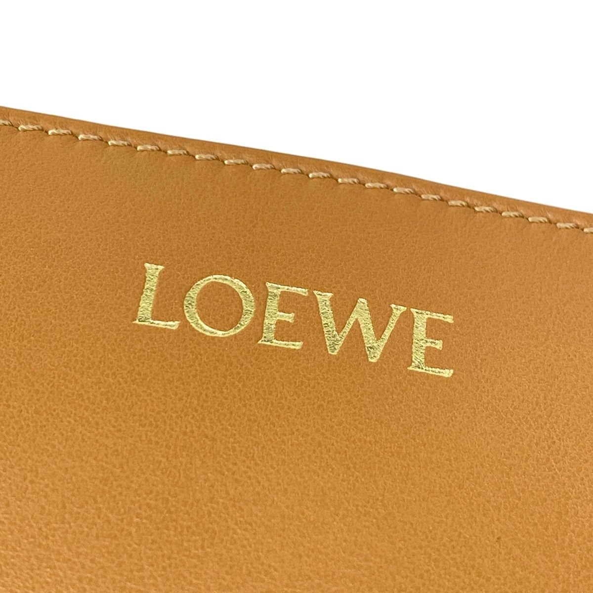 Loewe Tote Puzzle Fold XL Black Light Brown Bicolor — view 9