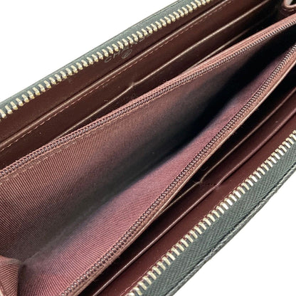 Chanel Wallet Quilted Black Silver Zip Around — view 4