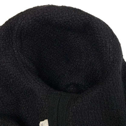 Celine Poncho 36 S Black Winter Cotton Wool Cape — view 9