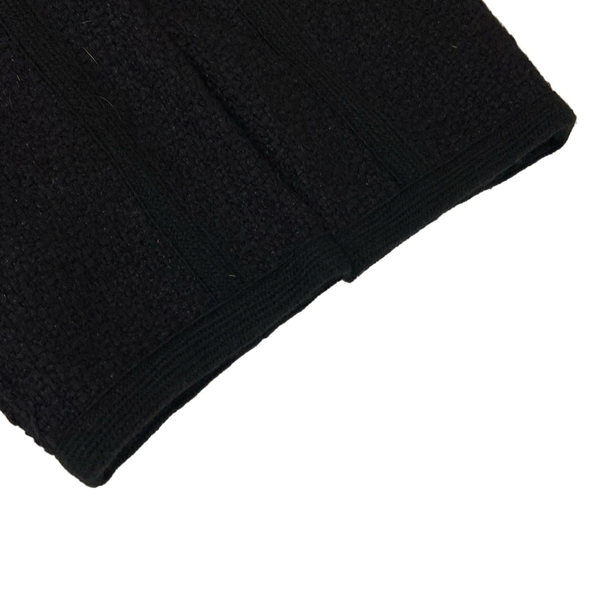 Celine Poncho 36 S Black Winter Cotton Wool Cape — view 6