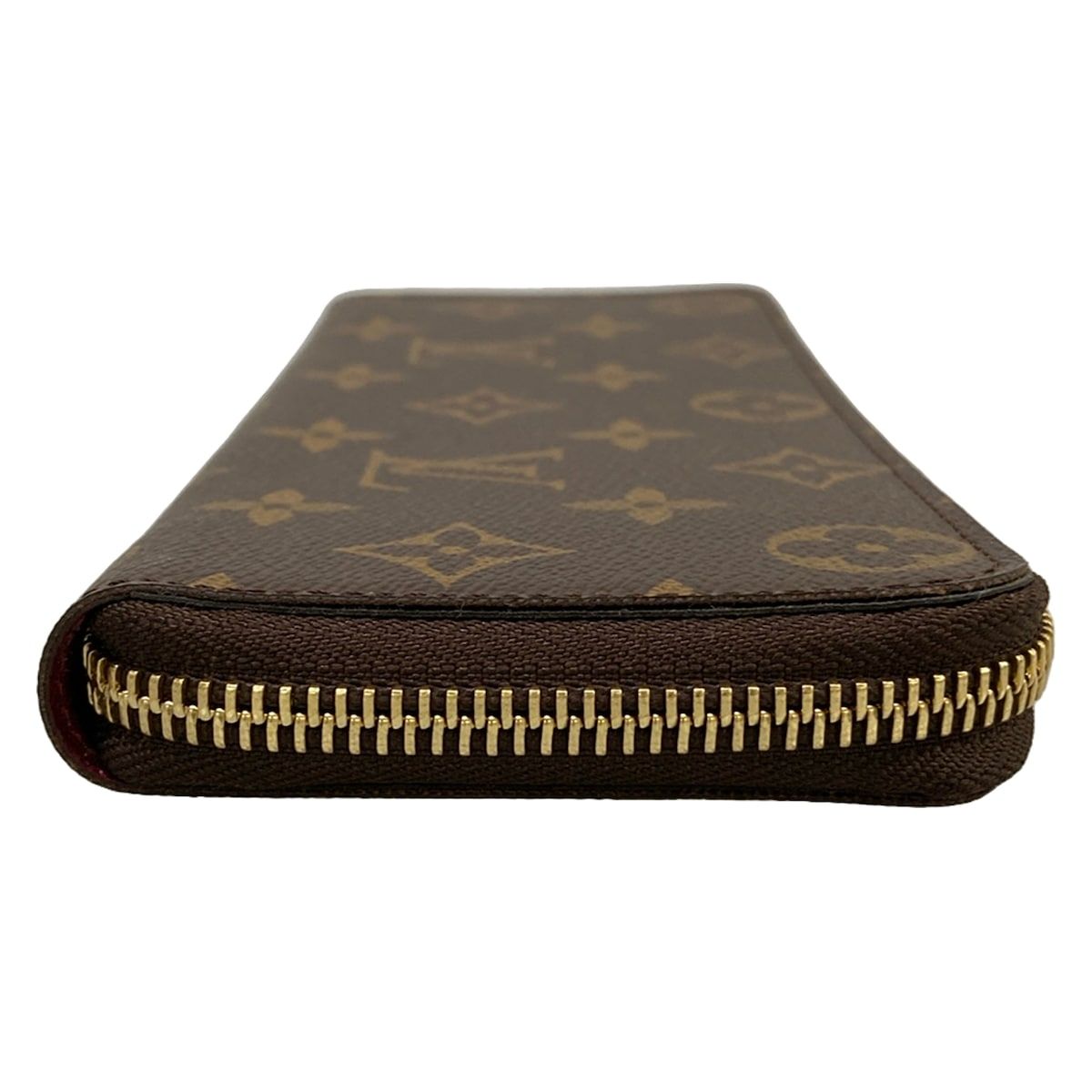 Louis Vuitton Wallet Monogram Portefeuille Clemence Fuchsia Zip Around — view 8