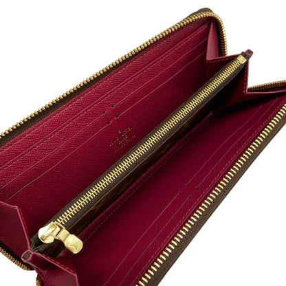 Louis Vuitton Wallet Monogram Portefeuille Clemence Fuchsia Zip Around — view 3