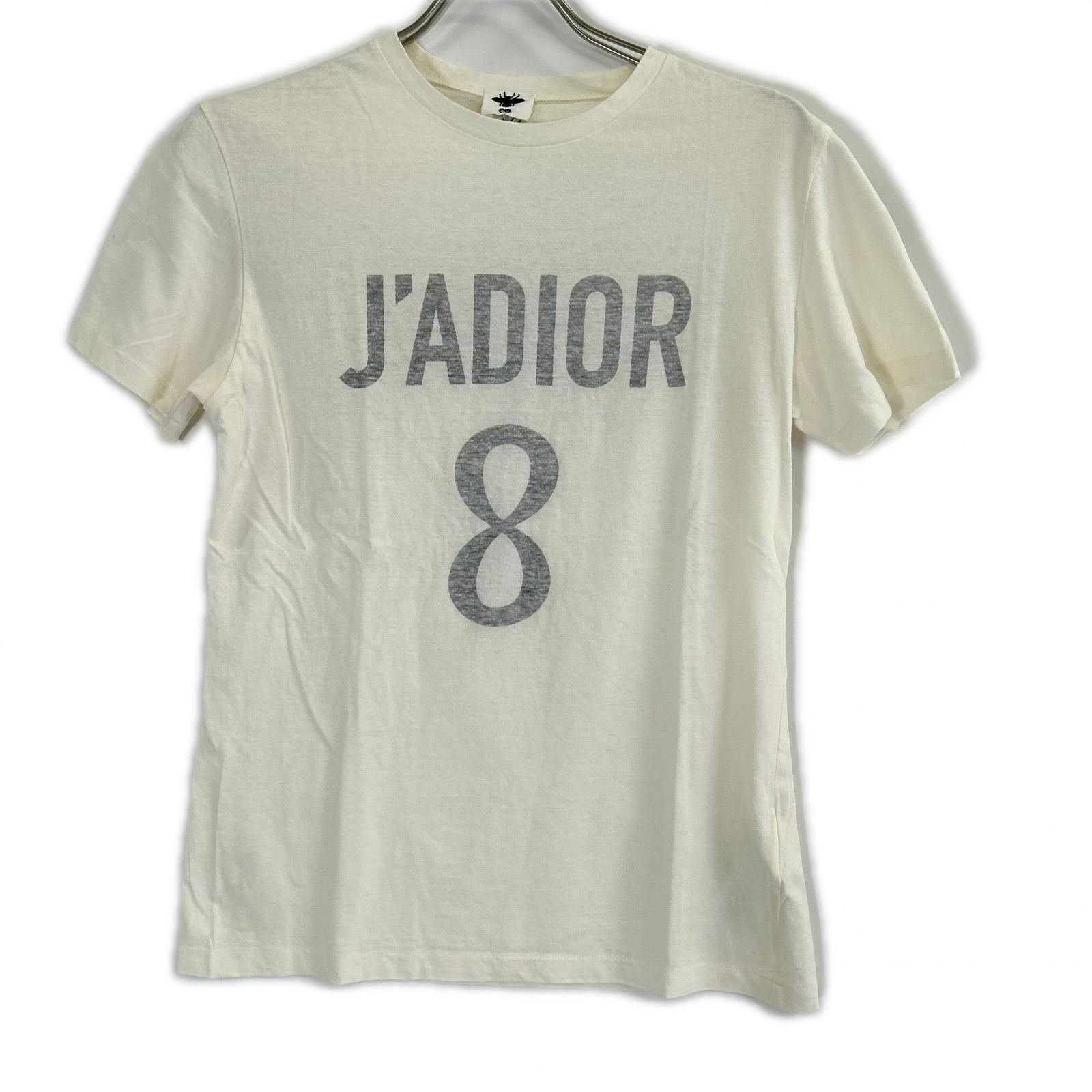Dior White J'adior 8 Print T-Shirt XS