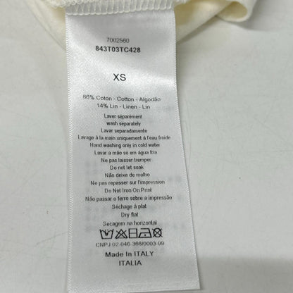 Dior White J'adior 8 Print T-Shirt XS — view 4