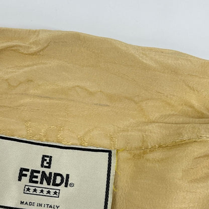 Fendi Beige Silk Buttonless Tailored Jacket 42 — view 7