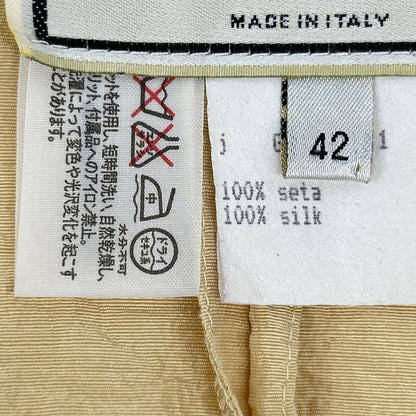 Fendi Beige Silk Buttonless Tailored Jacket 42 — view 5