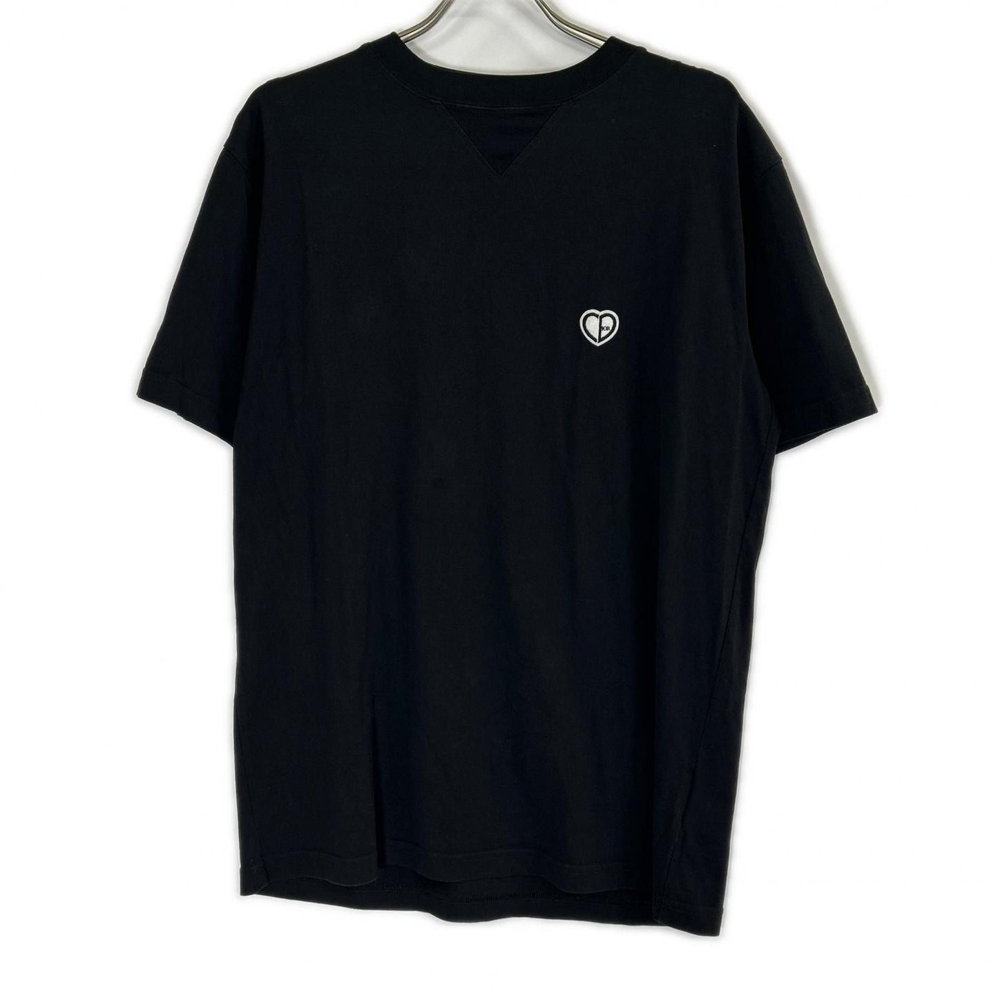 Dior Black Ccd Heart Patch T-Shirt