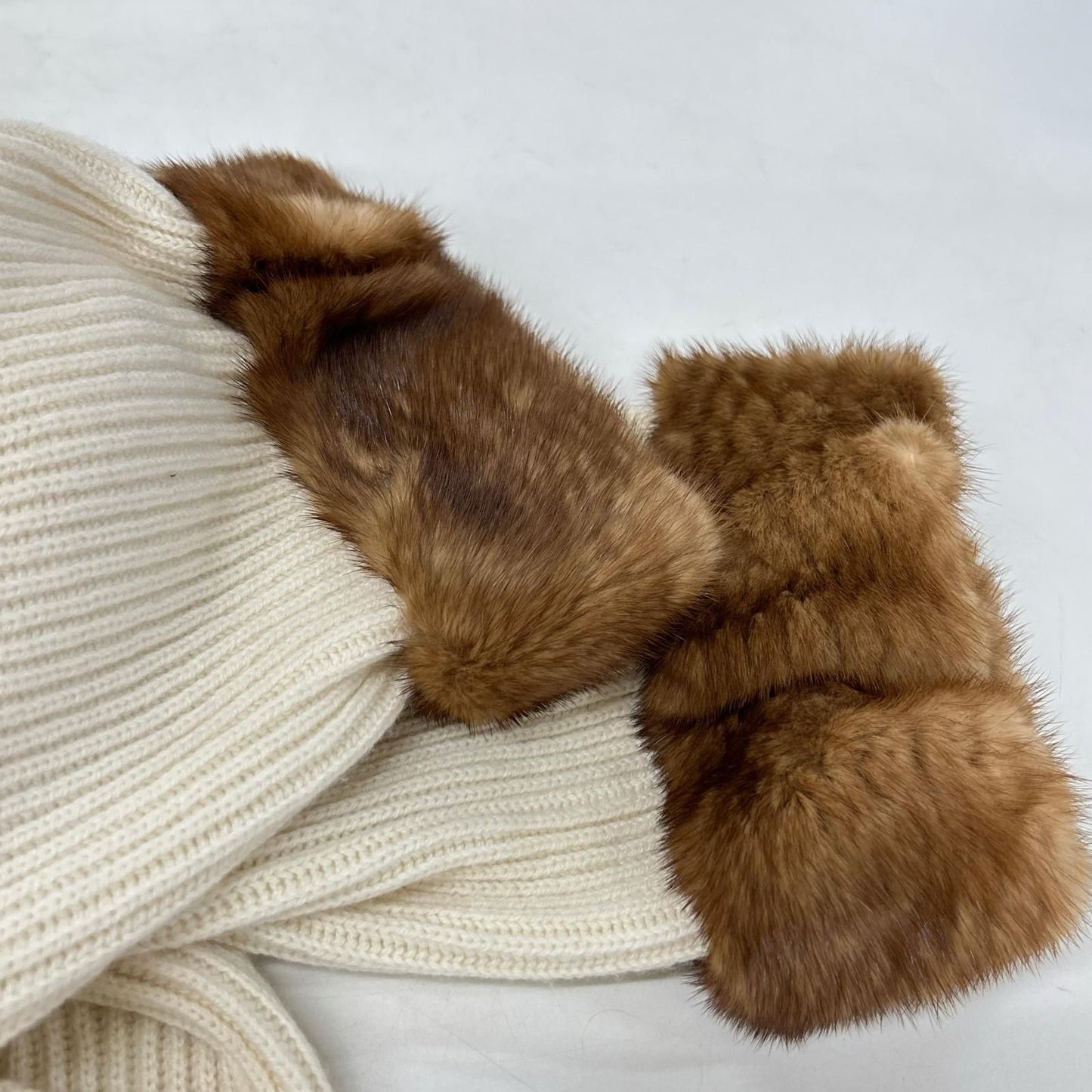 Fendi White Cashmere 100 Halter Neck Knit Top 40 Sweater — view 6
