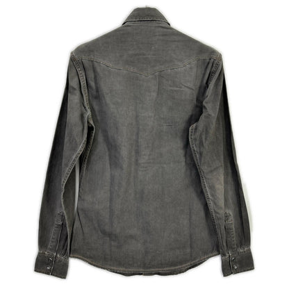 Dolce & Gabbana Sicilia Gray Western Denim Shirt 39 — view 2