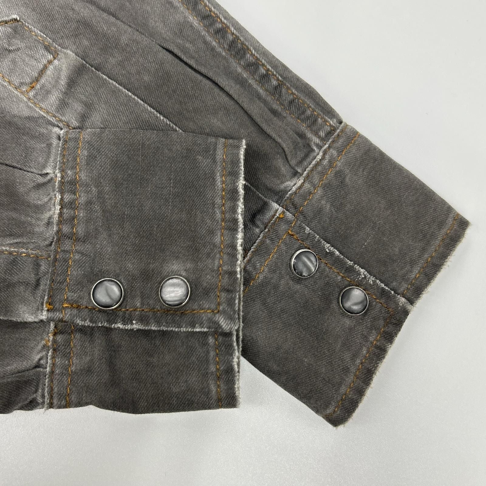Dolce & Gabbana Sicilia Gray Western Denim Shirt 39 — view 9