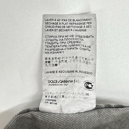 Dolce & Gabbana Sicilia Gray Western Denim Shirt 39 — view 6